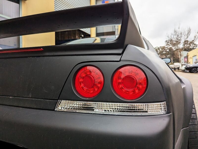 78 Works Fiber Ring LED Taillights Fit For Nissan Skyline R33 GTR GTS25T GTST 1993-1998