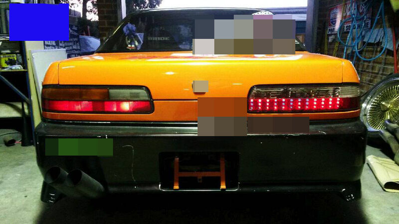 Clear Red LED Tail Lights Fit For Nissan Silvia S13 DMAX 1989-1994