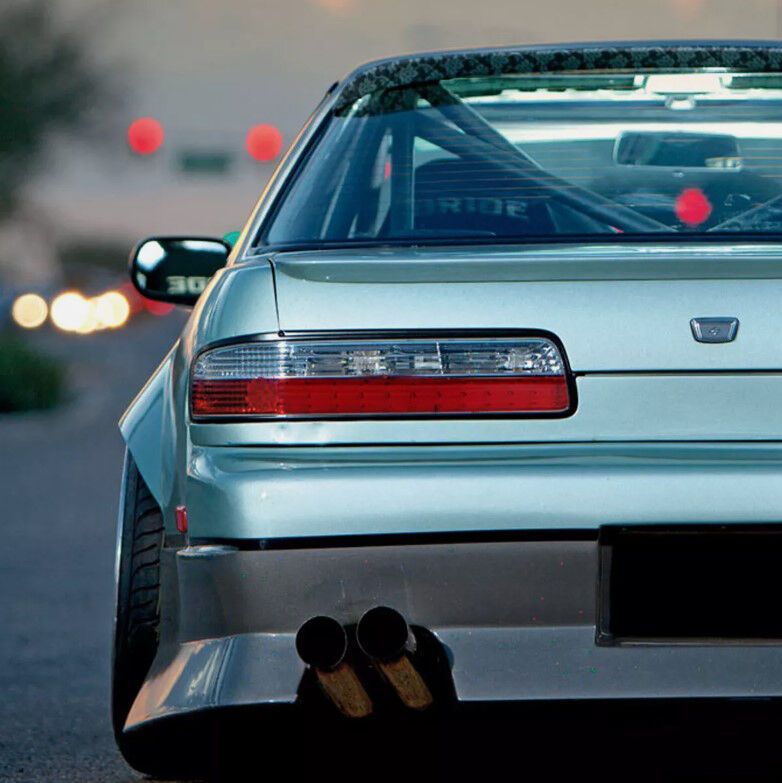 Clear Red LED Tail Lights Fit For Nissan Silvia S13 DMAX 1989-1994