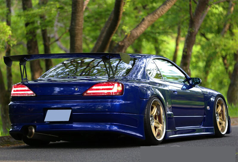 Clear Red Fiber Sequential LED Tail Lights Fit For Nissan Silvia 200SX S15 Spec R 1999-2002
