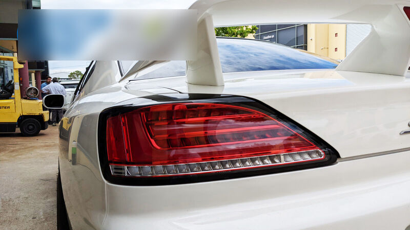 Clear Red Fiber Sequential LED Tail Lights Fit For Nissan Silvia 200SX S15 Spec R 1999-2002