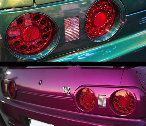 Clear Red LED Tail Lights Fit For Nissan Skyline R32 GTR GTST RB26 1989-1994
