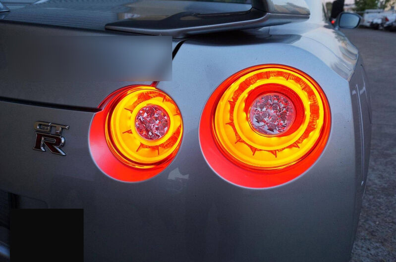 Crystal Eye Smoke Red 3D LED Stripe Bar Tail Lights Fit For Nissan GTR R35 VQ38 2007-2021
