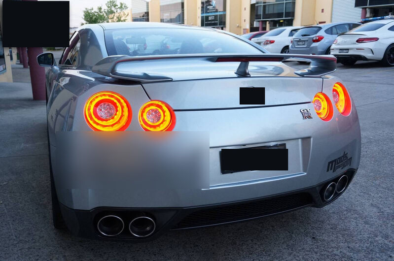 Crystal Eye Clear Red 3D LED Stripe Bar Tail Lights Fit For Nissan GTR R35 VQ38 2007-2021