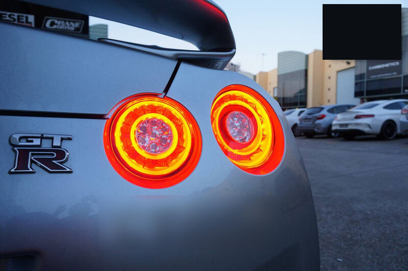Crystal Eye Clear Red 3D LED Stripe Bar Tail Lights Fit For Nissan GTR R35 VQ38 2007-2021
