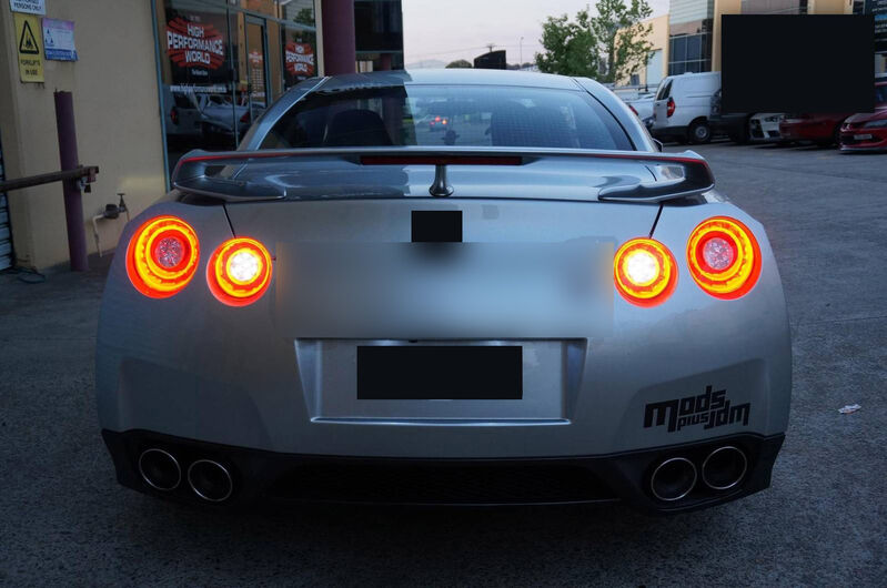 Crystal Eye Clear Red 3D LED Stripe Bar Tail Lights Fit For Nissan GTR R35 VQ38 2007-2021