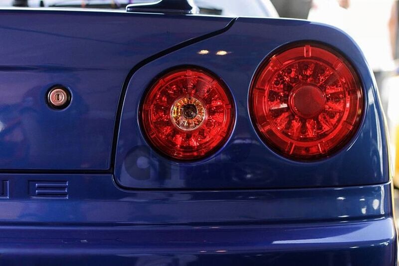 Clear Red LED Tail Lights Fit For Nissan Skyline R34 GTR GTT 1999-2002