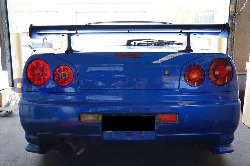 Clear Red LED Tail Lights Fit For Nissan Skyline R34 GTR GTT 1999-2002