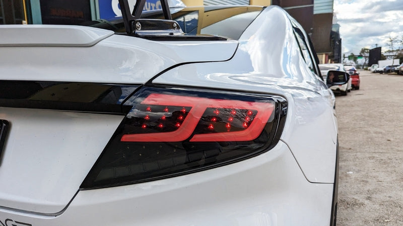 Black Edition Full LED Dynamic Tail Lights Fit For Subaru WRX VB 2022-2024