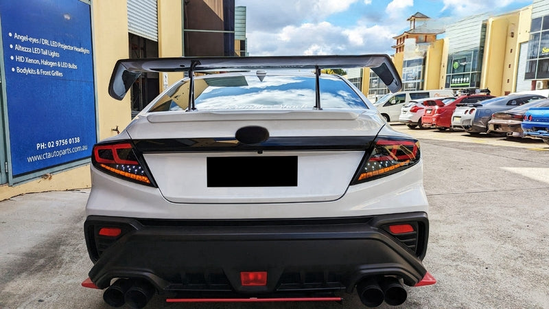 Black Edition Full LED Dynamic Tail Lights Fit For Subaru WRX VB 2022-2024