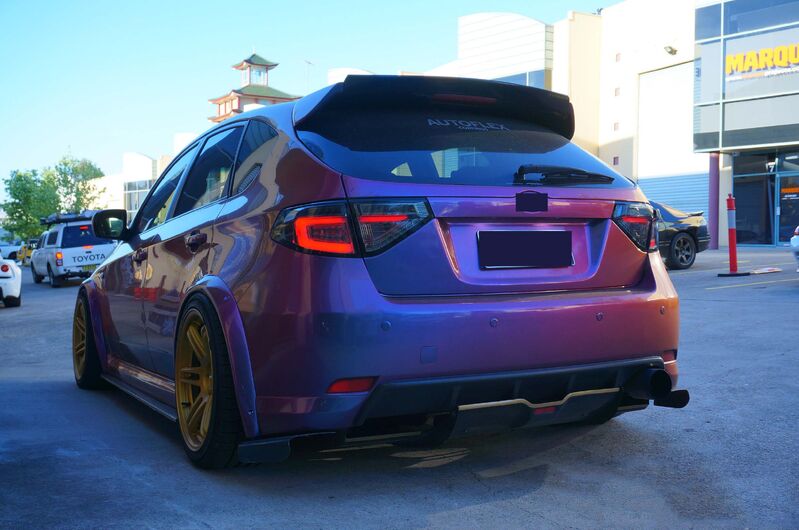 Clear LED 3D Dynamic Indicator Tail Lights Fit For Subaru Impreza WRX RS STI 2008-2013