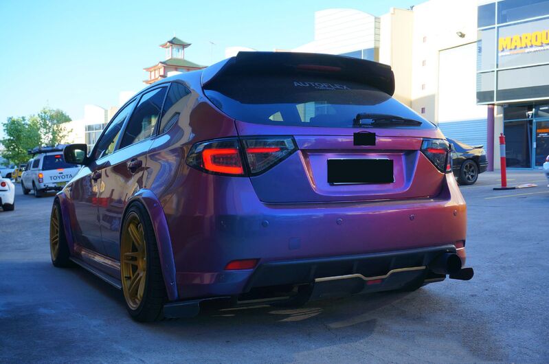 Clear (Red Bar) LED 3D Dynamic Indicator Tail Lights Fit For Subaru Impreza WRX RS STI 2008-2013