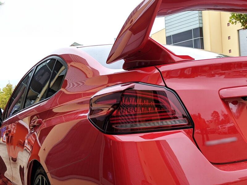 Clear Red Full LED V3 Dynamic Indicator LED Tail Lights Fit For Subaru WRX STI VA 2015-2021