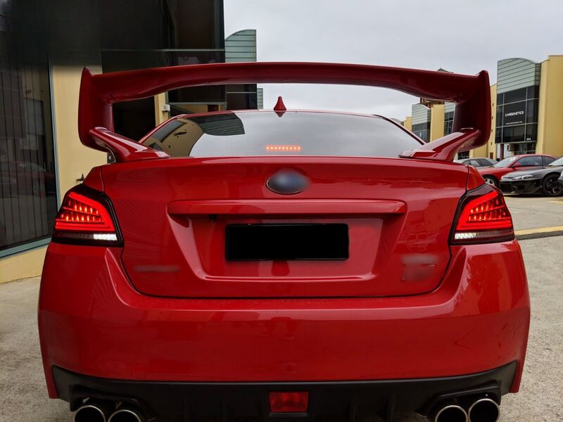 Clear Red Full LED V3 Dynamic Indicator LED Tail Lights Fit For Subaru WRX STI VA 2015-2021