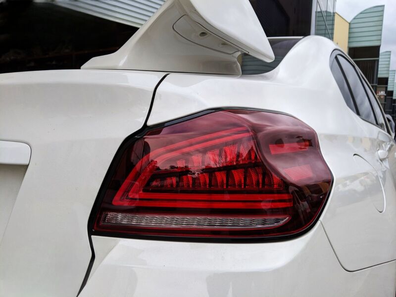 Clear Red Full LED V3 Dynamic Indicator LED Tail Lights Fit For Subaru WRX STI VA 2015-2021