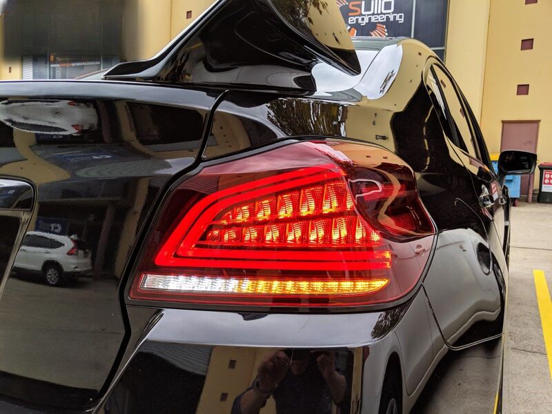 Clear Red Full LED V3 Dynamic Indicator LED Tail Lights Fit For Subaru WRX STI VA 2015-2021