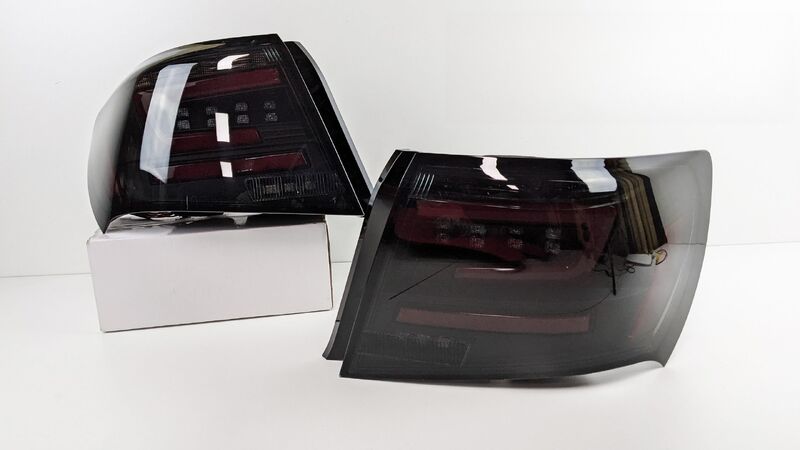 Black Edition Red LED Taillights Dynamic Signal Fit For Subaru Impreza WRX STI G3 4D 2008-2013