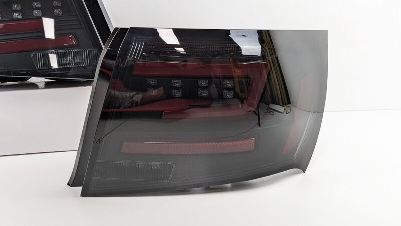 Black Edition Red LED Taillights Dynamic Signal Fit For Subaru Impreza WRX STI G3 4D 2008-2013