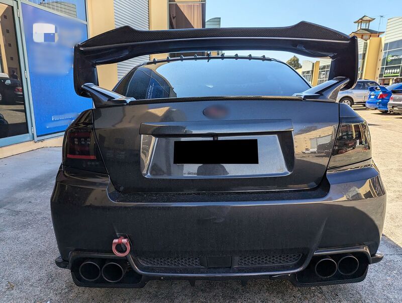 Black Edition Red LED Taillights Dynamic Signal Fit For Subaru Impreza WRX STI G3 4D 2008-2013