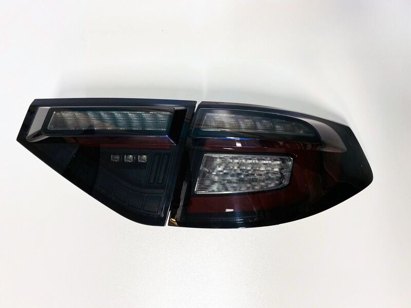 Black Edition R Dynamic Indicator LED Taillight Fit For Subaru Impreza WRX RS STI Hatchback