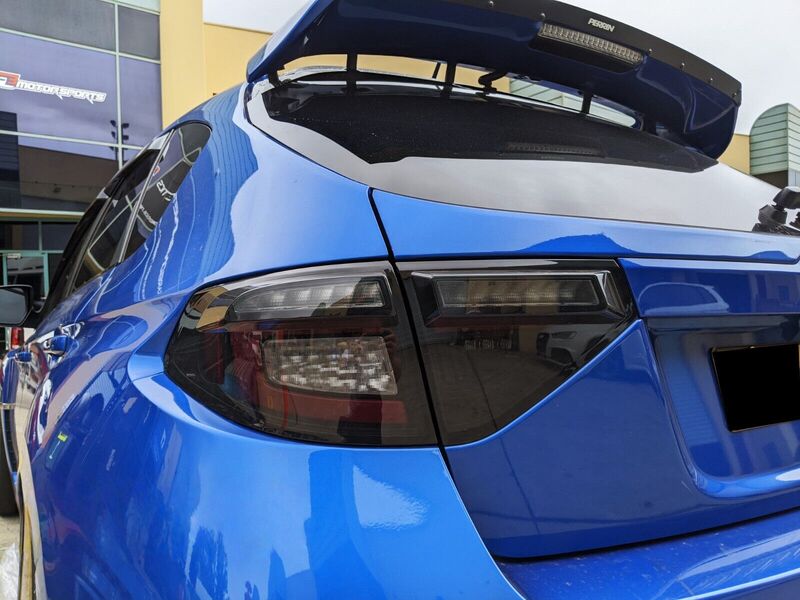 Black Edition R Dynamic Indicator LED Taillight Fit For Subaru Impreza WRX RS STI Hatchback
