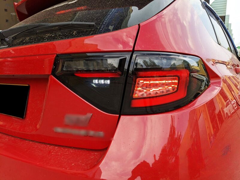 Black Edition R Dynamic Indicator LED Taillight Fit For Subaru Impreza WRX RS STI Hatchback