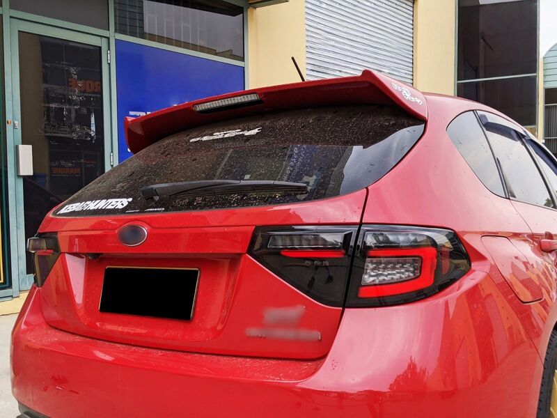 Black Edition R Dynamic Indicator LED Taillight Fit For Subaru Impreza WRX RS STI Hatchback