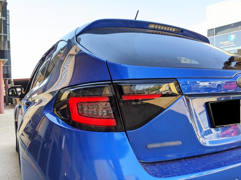 Black Edition 3D Dynamic Indicator LED Taillight Fit For Subaru Impreza WRX RS STI Hatchback