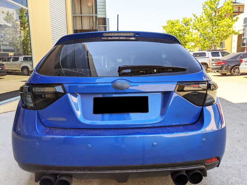 Black Edition 3D Dynamic Indicator LED Taillight Fit For Subaru Impreza WRX RS STI Hatchback