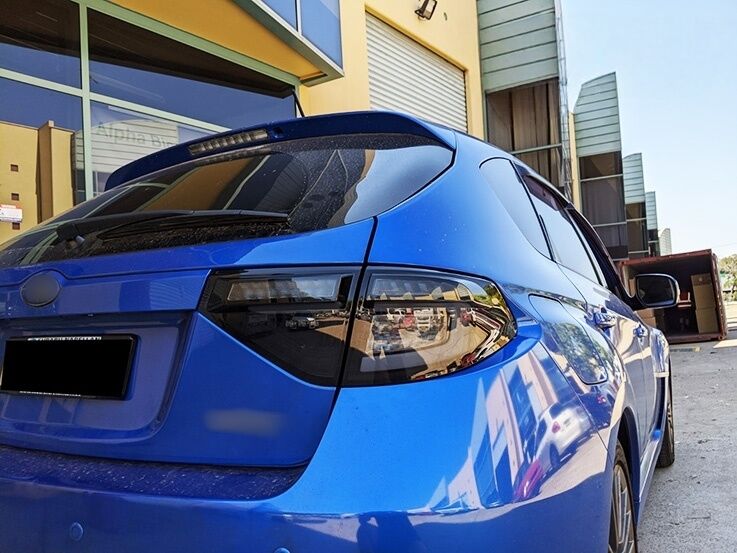 Black Edition 3D Dynamic Indicator LED Taillight Fit For Subaru Impreza WRX RS STI Hatchback