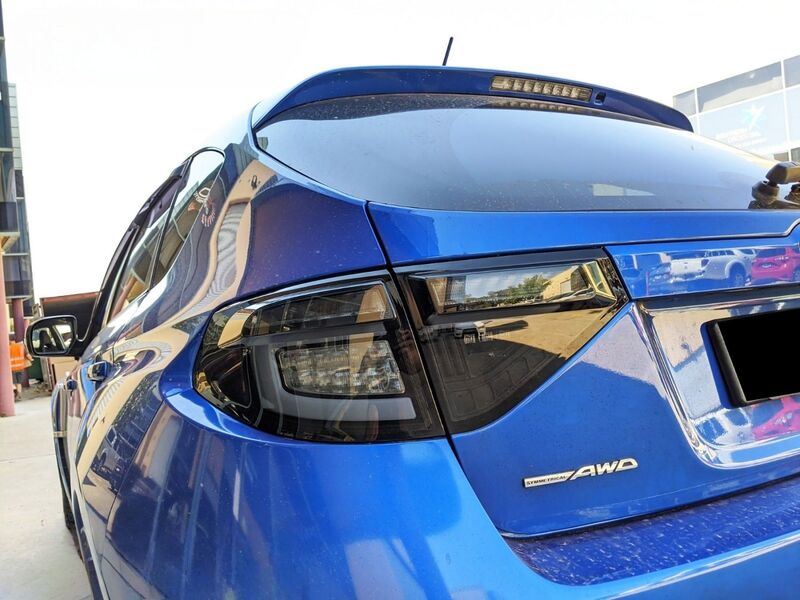 Black Edition 3D Dynamic Indicator LED Taillight Fit For Subaru Impreza WRX RS STI Hatchback