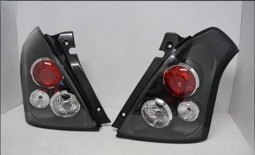 Black Altezza Tail Lights Fit For Suzuki Swift Hatchback 2004-2006