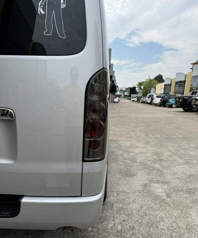 JDM Smoke Altezza Tail Lights Fit For Toyota Hiace Van 2004-2019