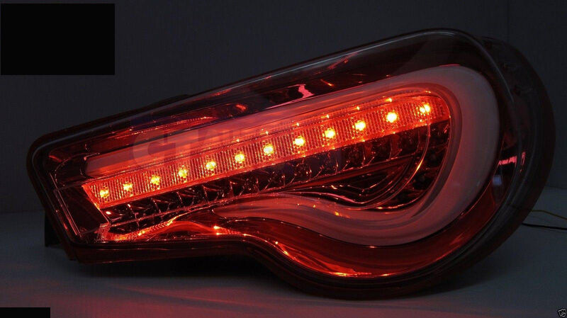Clear Red LED Tail Light Fit For Toyota 86 FT86 GTS For Subaru BRZ ZN6 Dynamic Blinker 2012-2021