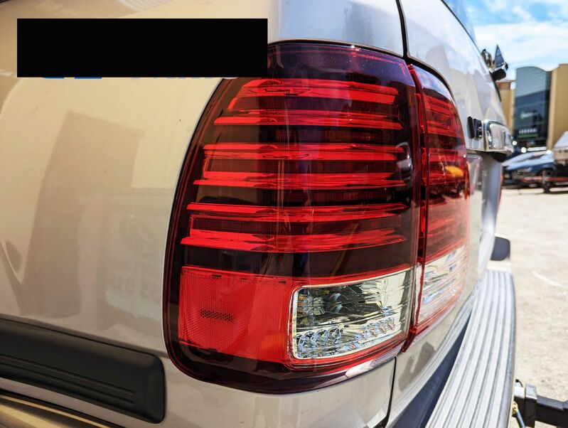 Clear Red LED Tail Lights Fit For Toyota Land Cruiser FJ100 LC100 1998-2007