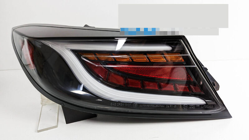 Black White Bar LED Dynamic Tail Lights Fit For Toyota 86 GR86 For Subaru BRZ 2022-2023