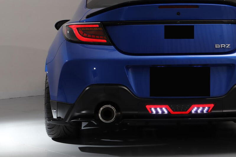 Black Red Bar LED Dynamic Tail Lights Fit For Toyota 86 GR86 For Subaru BRZ 2022-2023