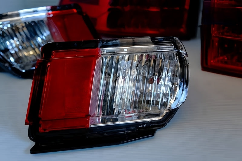 Clear Red LED Tail Light Fit For Toyota Land-Cruiser Prado 2009-2013 / Free Fog Lights