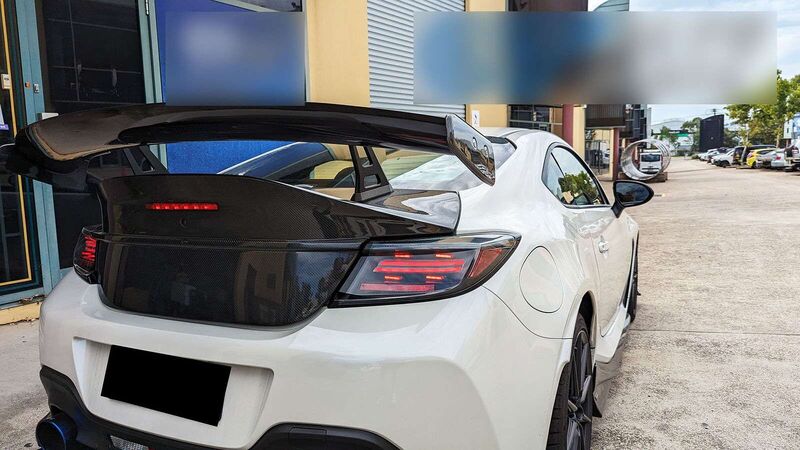 V4 Black LED Dynamic Tail Lights Fit For Toyota GR86 For Subaru BRZ 2022-2024