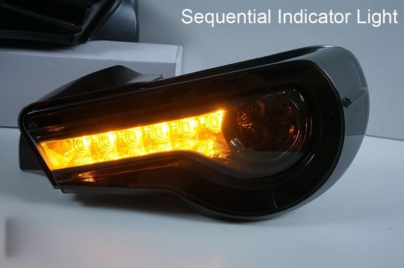 OEM Style Smoke LED Tail Lights Dynamic Blinker Fit For Toyota 86 For Subaru BRZ 2012-2021