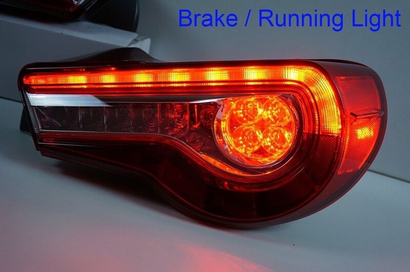 OEM Style Clear Red LED Tail Lights Dynamic Blinker Fit For Toyota 86 For Subaru BRZ 2012-2021