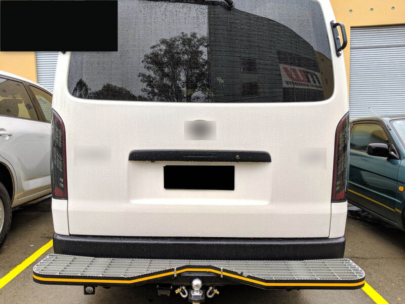 Black Edition Smoke Full LED Tail Lights Fit For Toyota Hiace Van 2004-2020