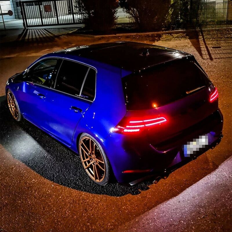 R Style Red Full LED Dynamic Tail Lights Fit For VW Golf 7 VII 2014-2018