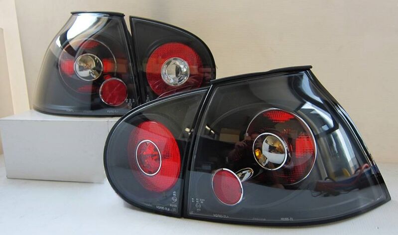 Black Altezza Tail Lights Fit For Volkswagen GOLF V GTI MK5 TSI TDI 2003-2008