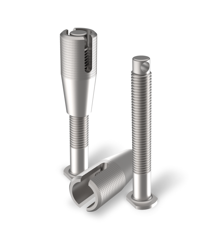 TRED 115MM THREADED MOUNTING PINS (PAIR)