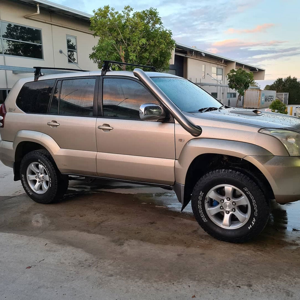 Toyota Prado 120 Series 4″ Stainless Steel Snorkel Kit – SHORT ENTRY