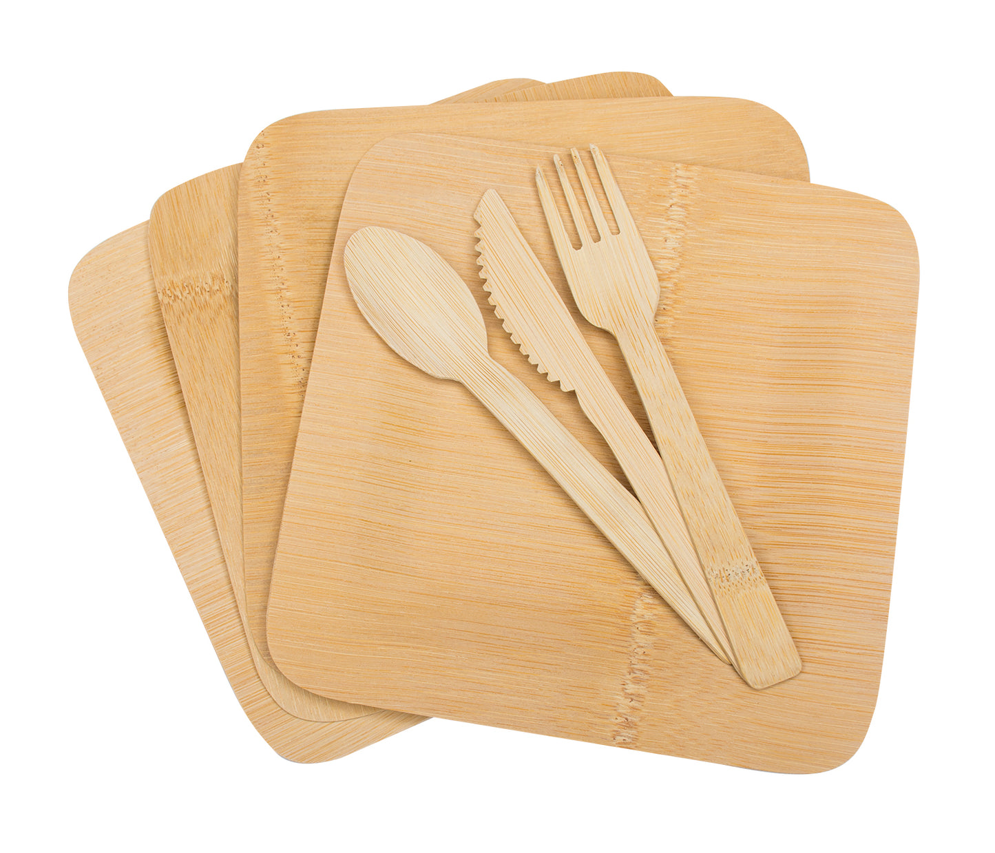 Bamboo 4 Person Dinner Set