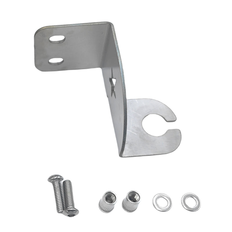 Rear Bonnet Hinge UHF Mount Antenna Bracket Fit For 76 Series LH 2mm Stainless Steel