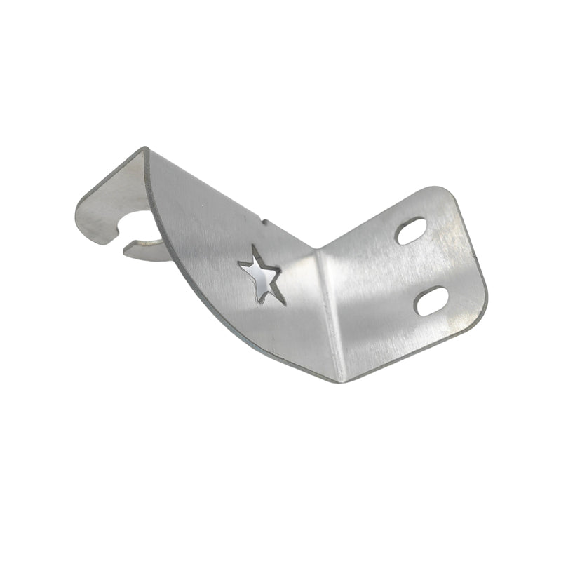 Rear Bonnet Hinge UHF Mount Antenna Bracket Fit For 76 Series LH 2mm Stainless Steel