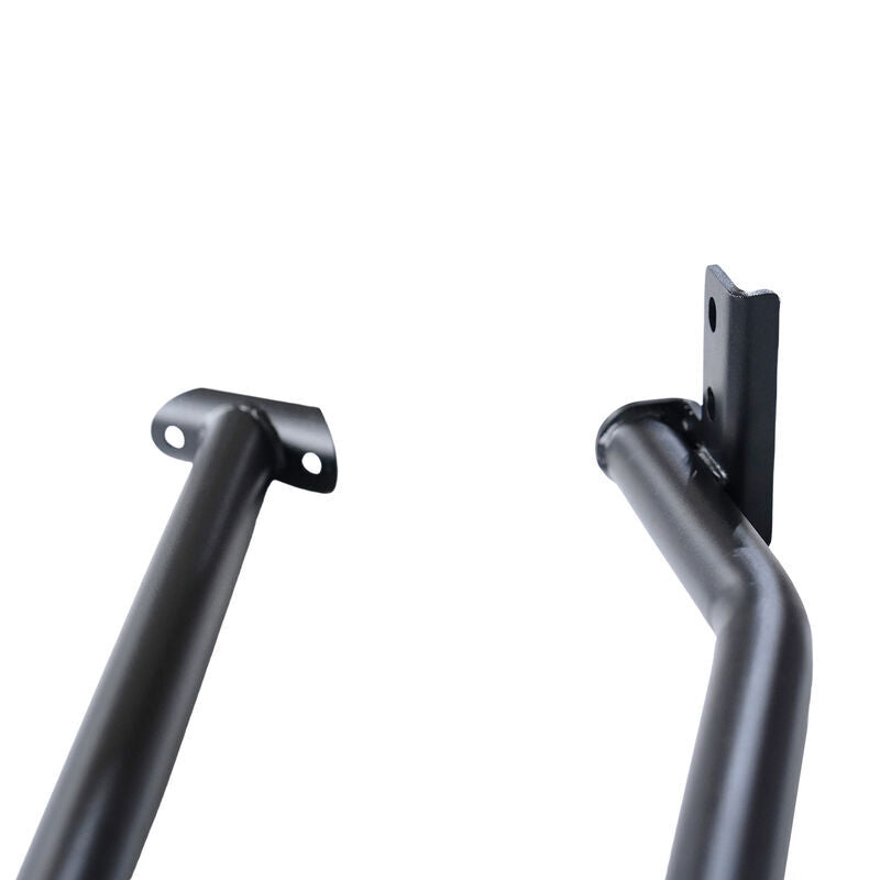 2 Pcs Front & Rear Black Steel Adjustable UTE Tub Ladder Rack Roll Bar
